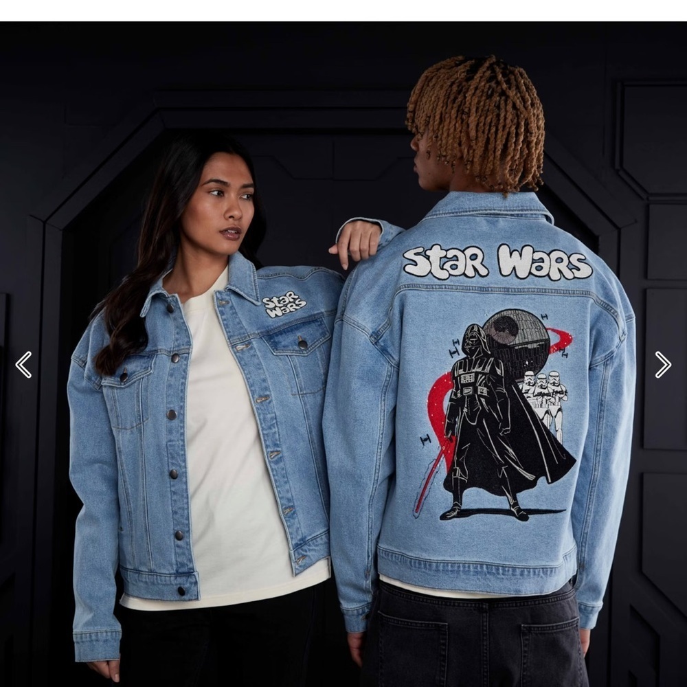 Star Wars Darth Vader and Stormtroopers Meets the '90s Denim Jacket For Adults
